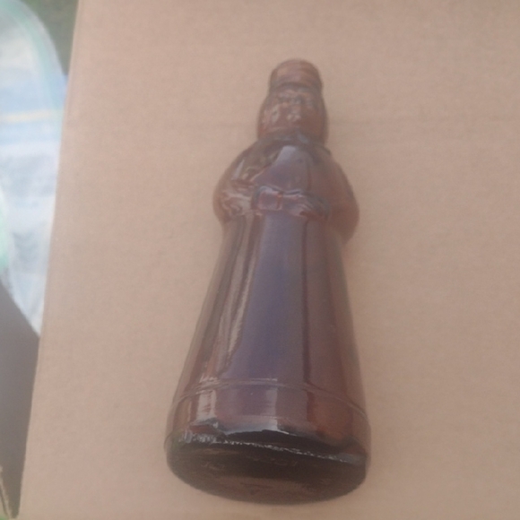 Vintage Brown Glass Syrup Bottle - Picture 1 of 3
